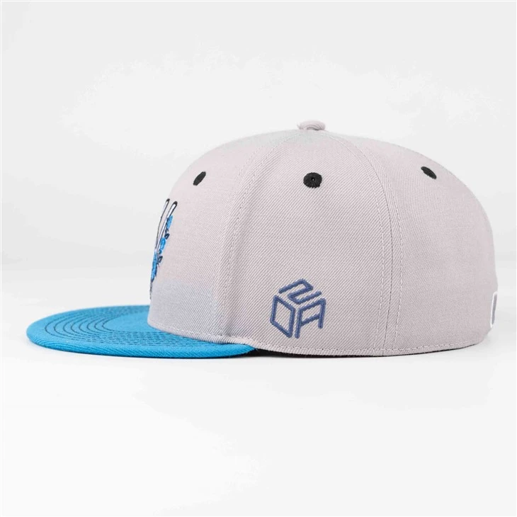 Elegant Flower Embroidery Fitted Cap