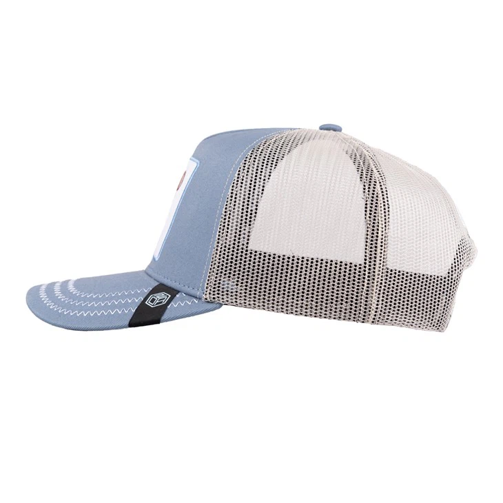 TCAP Custom 100% High Quality Cotton Hats Blue Hat Mens Trucker Hats